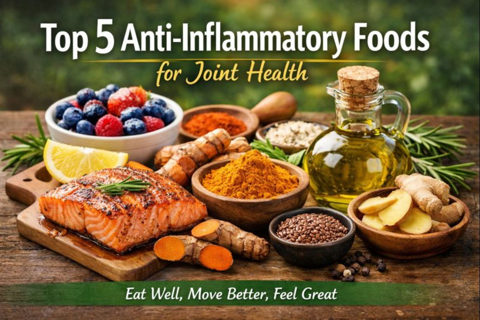 Top 5 Anti-Inflammatory Foods for Joint Health | Natural Remedies